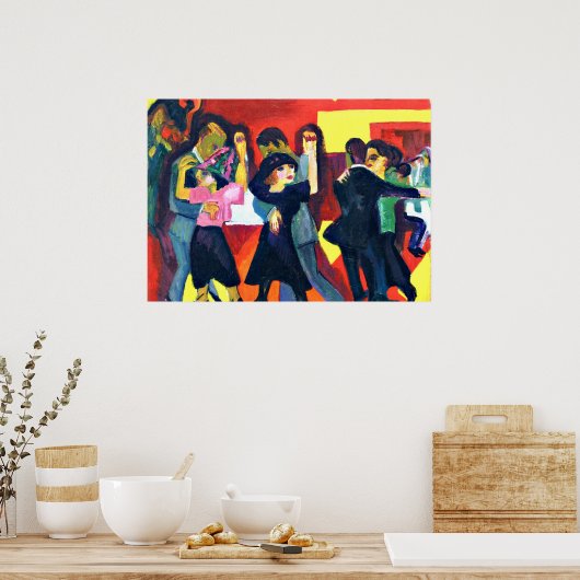 Kirchner - Tango Tea; Ernst Kirchner schilderij Poster (Keuken)