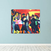 Kirchner - Tango-thee Canvas Afdruk (Insitu (Houten vloer))