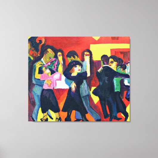 Kirchner - Tango-thee Canvas Afdruk (Voorkant)