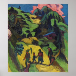 Kirchner - Thuis dit jaar 1918 Poster