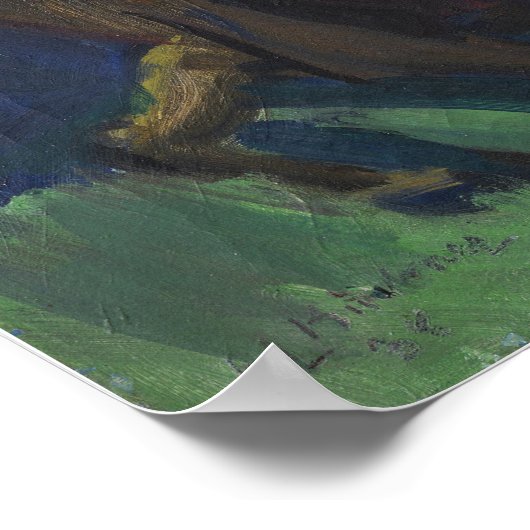 Kirchner - Vrouw met Geit 1938 Poster (Hoek)