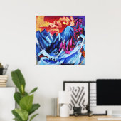Kirchner Winterlandschap Maneschijn Kunst Poster (Thuiskantoor)