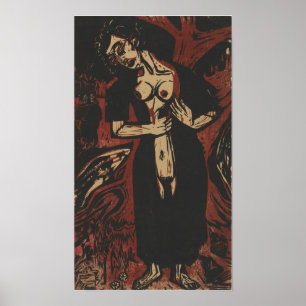 Kirchner - Zelfmoord 1921 Poster