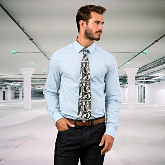 Kirchner's De Grote Koe Liggend - Kunst Stropdas