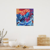 Kirchner's Winter Landscape in Moonlight Poster (Keuken)