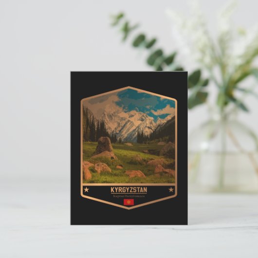 Kirgizië Briefkaart (Staand voorkant)