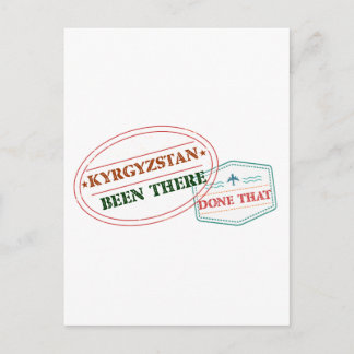 Kirgizië is er geweest dat briefkaart
