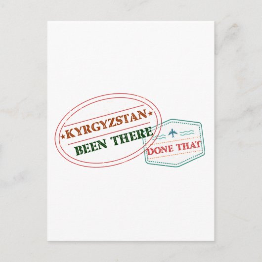 Kirgizië is er geweest dat briefkaart (Voorkant)