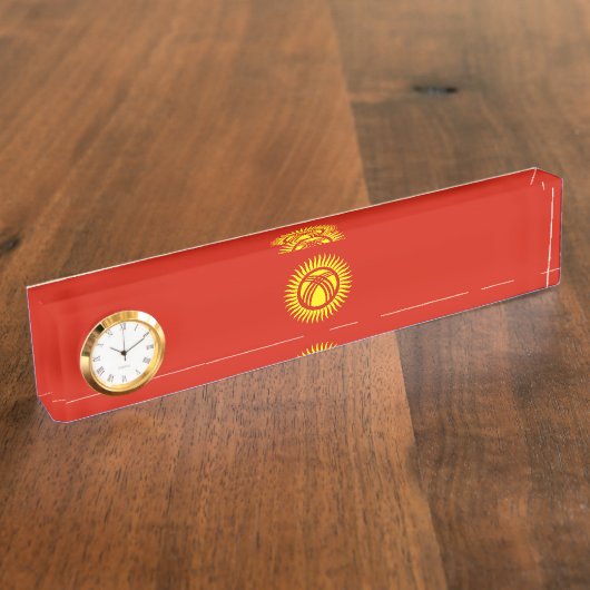 Kirgizië Naambordje (Zijkant)