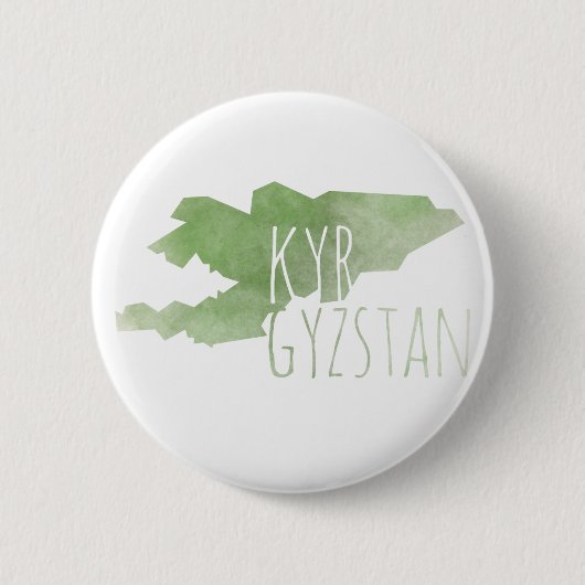 Kirgizië Ronde Button 5,7 Cm (Voorkant)