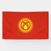 Kirgizië Spandoek (Horizontaal)
