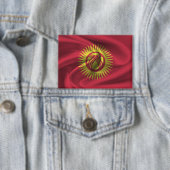 Kirgizië Vlag Button (Insitu)