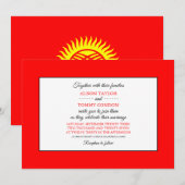 Kirgizische vlag, vlag van Kirgizië Kaart (Voorkant / Achterkant)