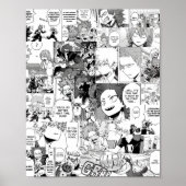 Kiribaku Manga Collage Poster (Voorkant)