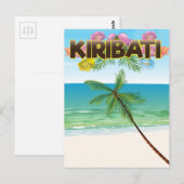 Kiribati-eiland-reisposter Briefkaart (Voorkant / Achterkant)
