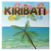 Kiribati-eiland-reisposter Tegeltje (Voorkant)
