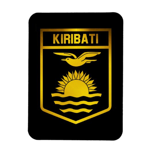 Kiribati Emblem Magneet (Verticaal)
