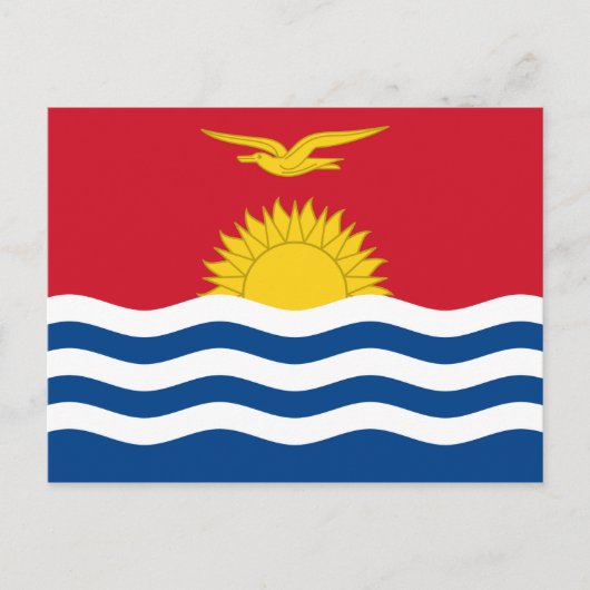 Kiribati Flag Briefkaart (Voorkant)