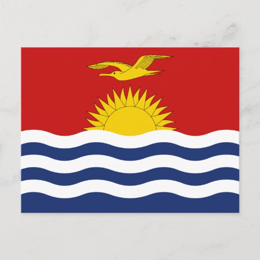 Kiribati Flag Briefkaart (Voorkant)
