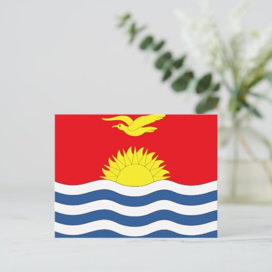 Kiribati Flag Briefkaart (Staand voorkant)