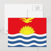 Kiribati Flag Briefkaart (Voorkant / Achterkant)