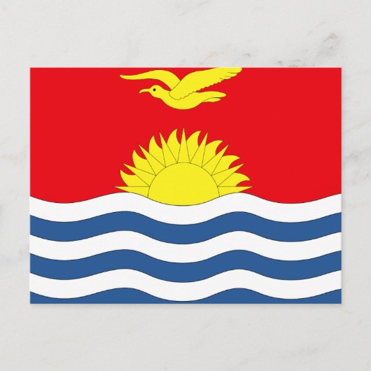 Kiribati Flag Briefkaart (Voorkant)