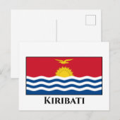 Kiribati Flag Briefkaart (Voorkant / Achterkant)