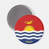 Kiribati Flag Charming Patriotic Magneet (Voorkant / Achterkant)
