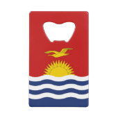 Kiribati Flag Creditkaart Flessenopener (Voorkant)