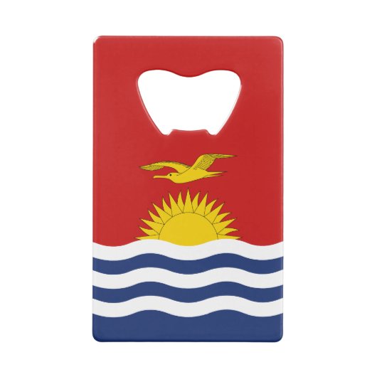 Kiribati Flag Creditkaart Flessenopener (Achterkant)