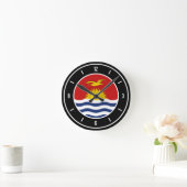 Kiribati Flag Elegant Ronde Klok (Huis)