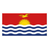 Kiribati Flag Foto Afdruk (Voorkant)