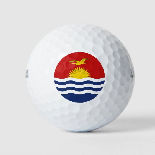 Kiribati Flag Golfballen (Voorkant)