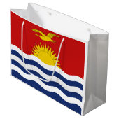 Kiribati Flag Groot Cadeauzakje (Voorkant Gekanteld)
