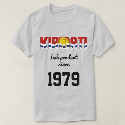 Kiribati Flag Independence Celebration T-shirt (Design voorkant)
