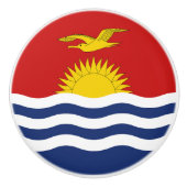 Kiribati Flag Keramische Knop (Voorkant)