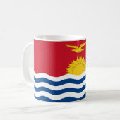 Kiribati Flag Koffiemok (Voorkant links)