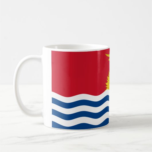 Kiribati Flag Koffiemok (Links)