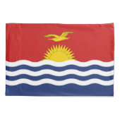 Kiribati Flag Kussensloop (Achterkant)