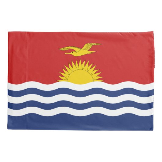 Kiribati Flag Kussensloop (Achterkant)