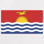 Kiribati Flag Labels (Design 2)