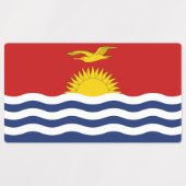 Kiribati Flag Labels (Design 1)