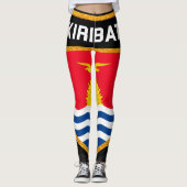 Kiribati Flag Leggings (Voorkant)