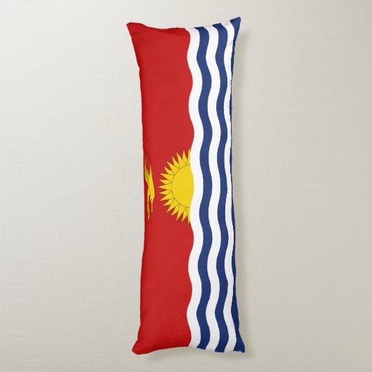 Kiribati Flag Lichaamskussen (Achterkant (Verticaal))
