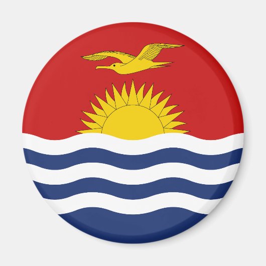Kiribati Flag Magneet (Voorkant)