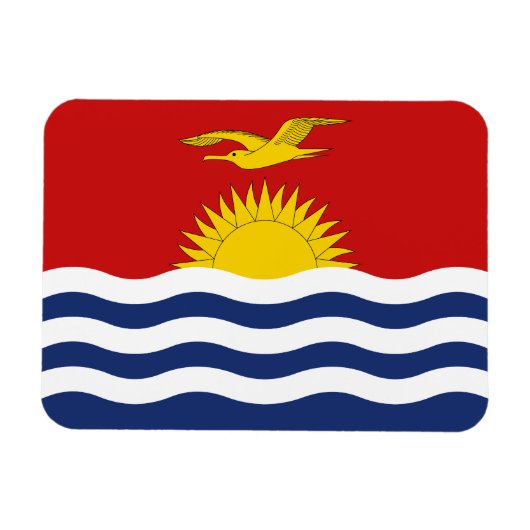 Kiribati Flag Magneet (Horizontaal)