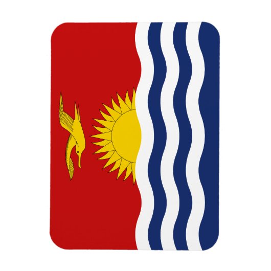 Kiribati Flag Magneet (Verticaal)