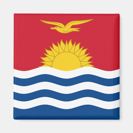 Kiribati Flag Magneet (Voorkant)