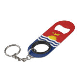 Kiribati Flag Mini Flessenopener (Voorkant Gekanteld)