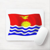 Kiribati Flag Mousepad Muismat (Met muis)